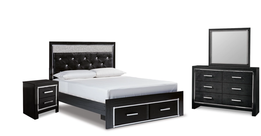 Kaydell Glam Upholstered Bedroom Set