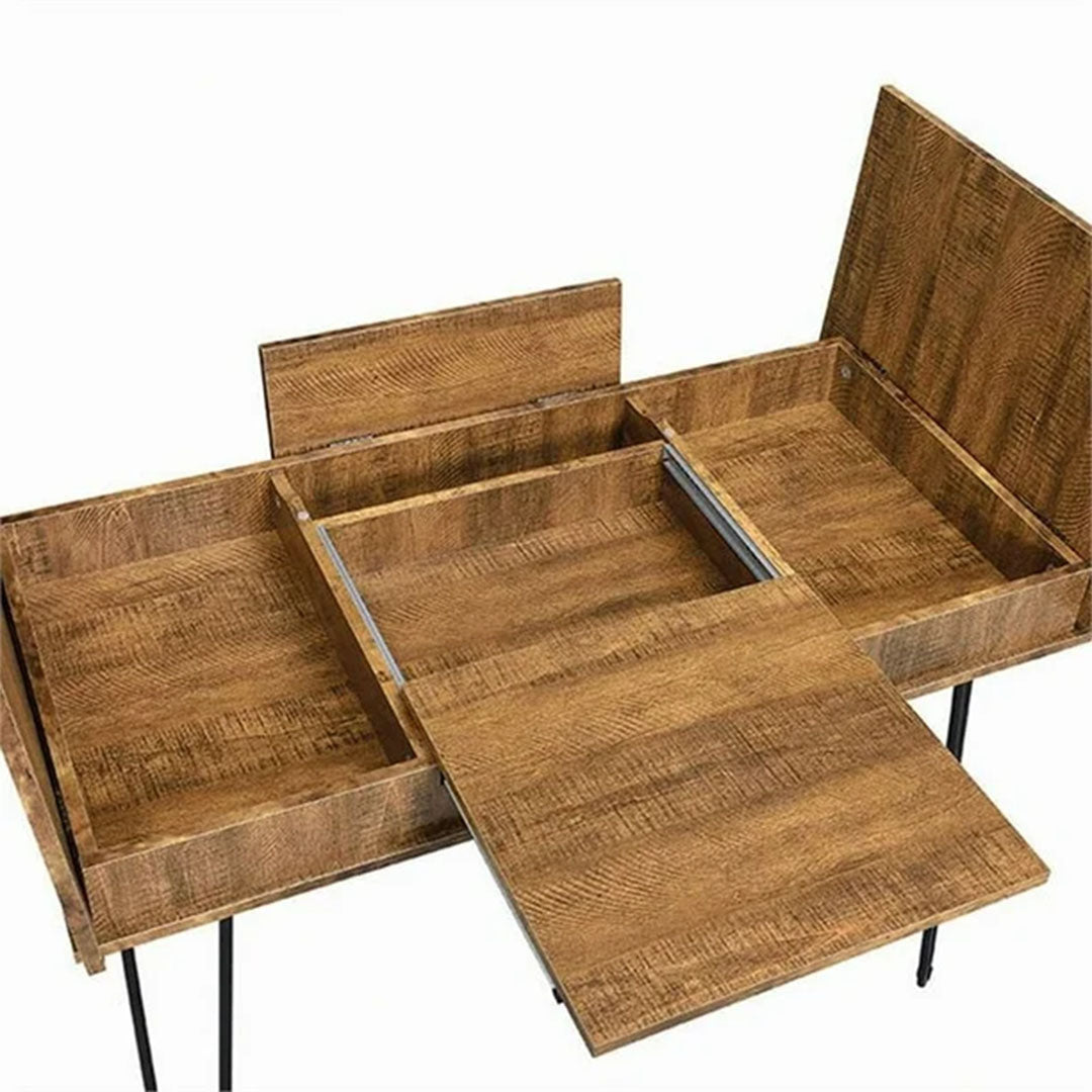 Sheeran Writing Desk with 4 Hidden Storages