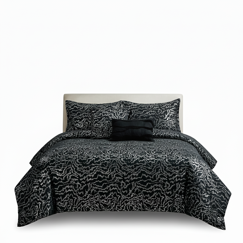 Busan Botanical Line Art 5-Piece Comforter Set