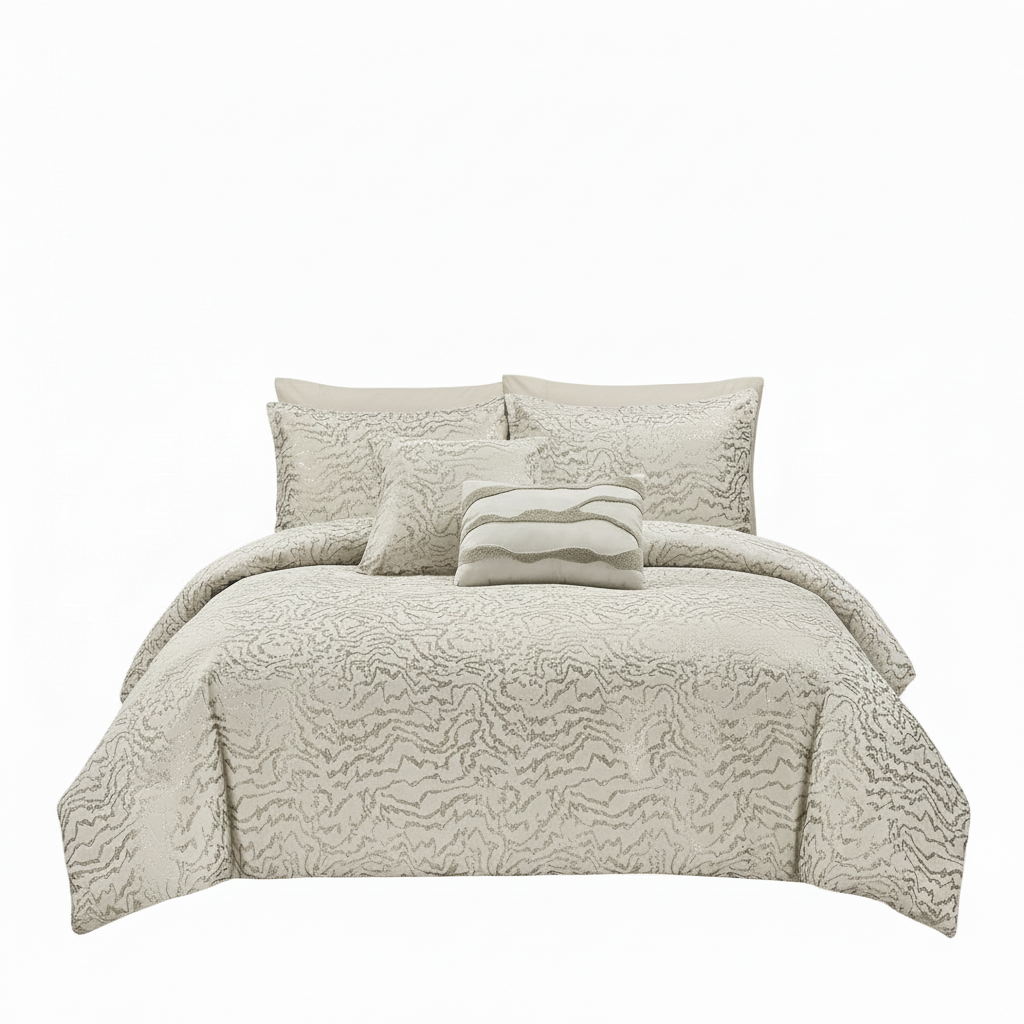 Busan Botanical Line Art 5-Piece Comforter Set