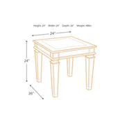 Tessani Rectangular End Table