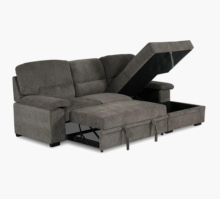 Tessaro Sofa Chaise Sectional with Pullout Sleeper