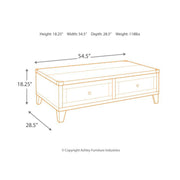 Todoe Coffee Table with Lift Top