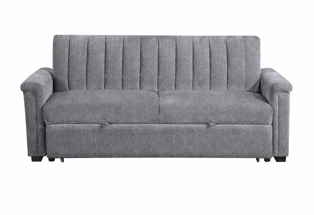 Dark Grey Pull-Out Sofa