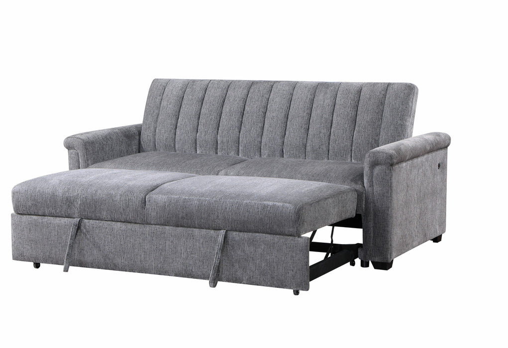 Dark Grey Pull-Out Sofa