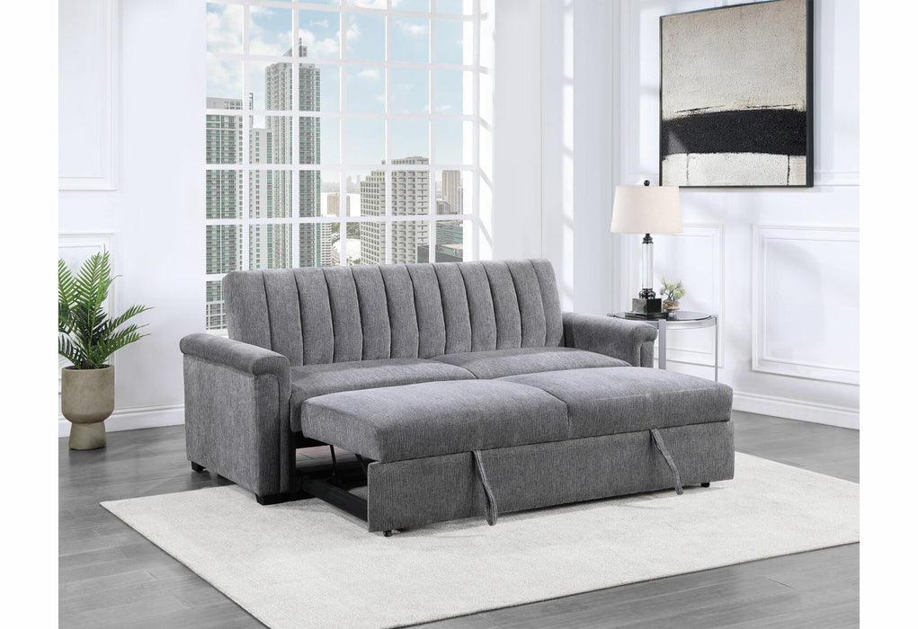 Dark Grey Pull-Out Sofa