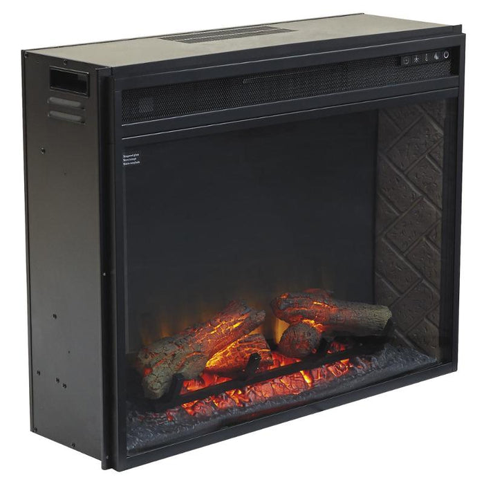 Entertainment Accessories - Black Large Fireplace Insert Infrared