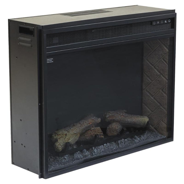 Entertainment Accessories - Black Large Fireplace Insert Infrared