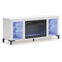 Cayberry 60" TV Stand with Electric Fireplace