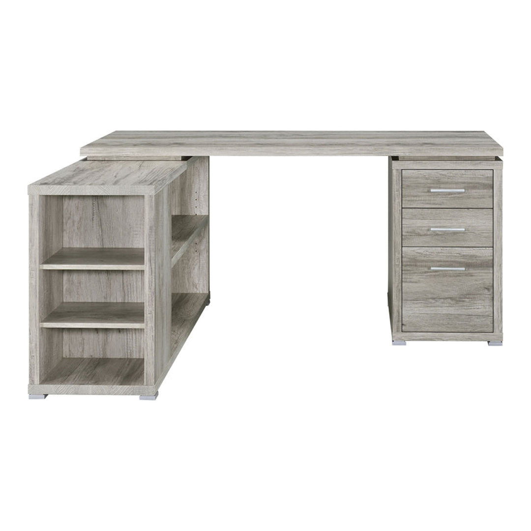 Escritorio de oficina en forma de L de Yvette: espacioso y práctico