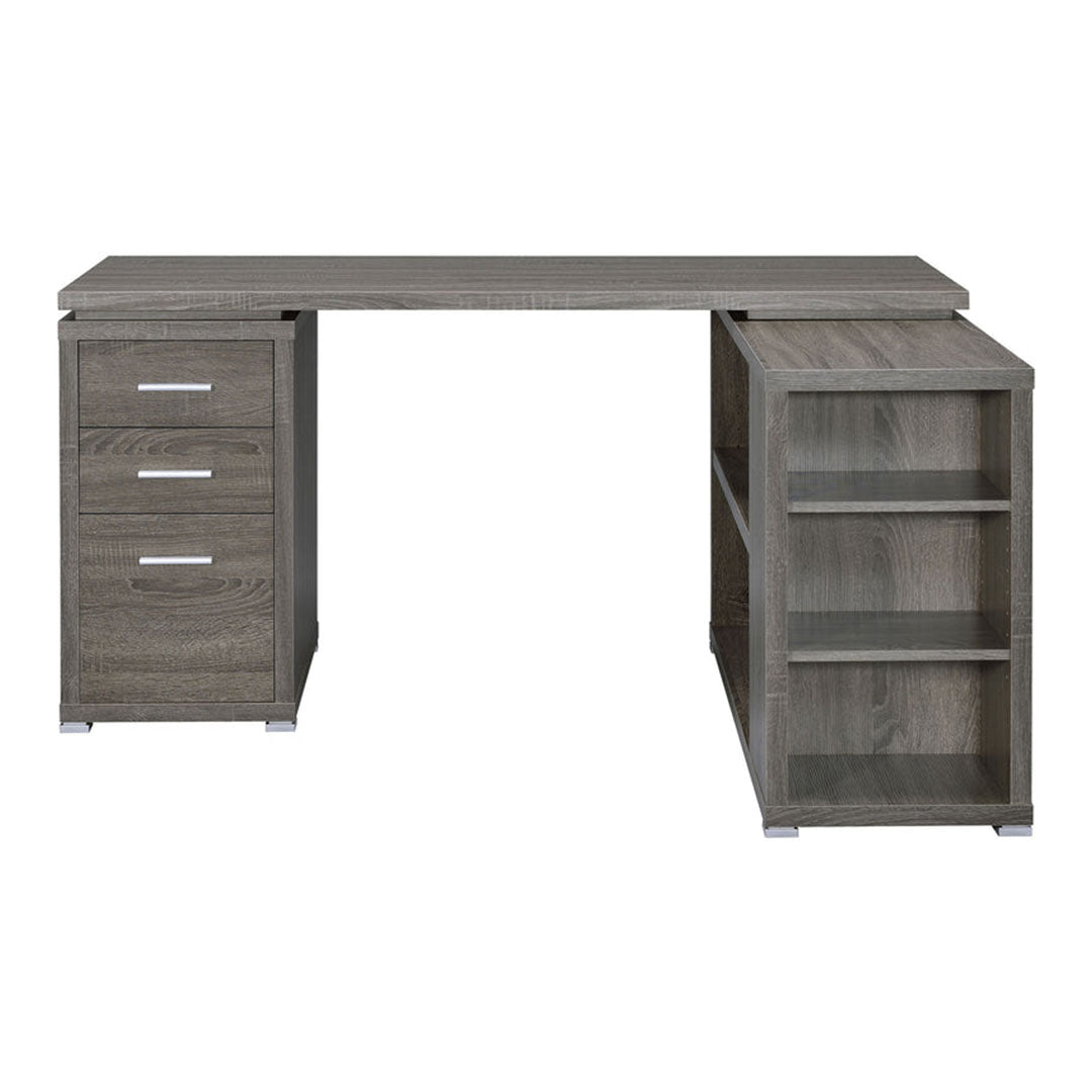 Escritorio de oficina en forma de L de Yvette: espacioso y práctico