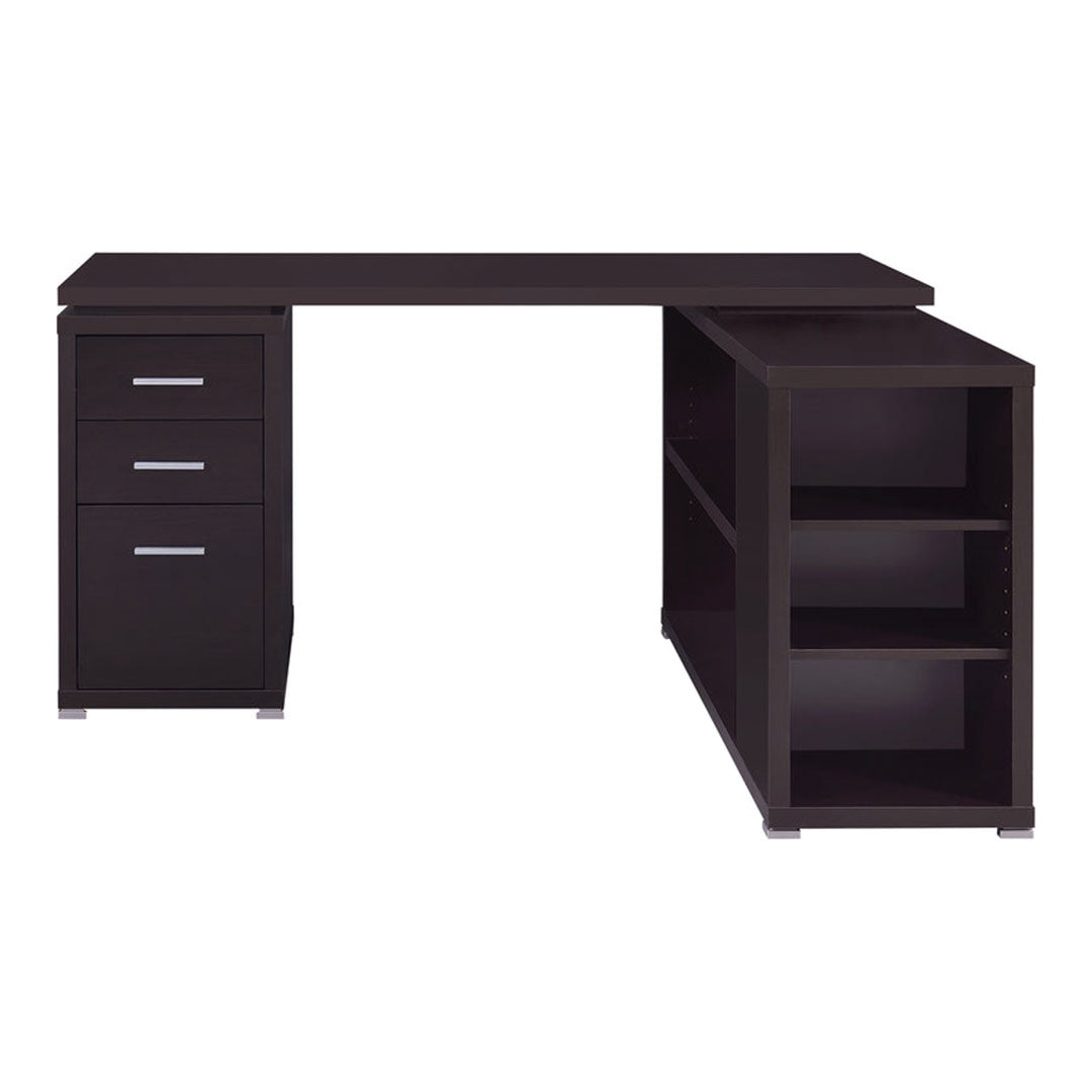 Escritorio de oficina en forma de L de Yvette: espacioso y práctico