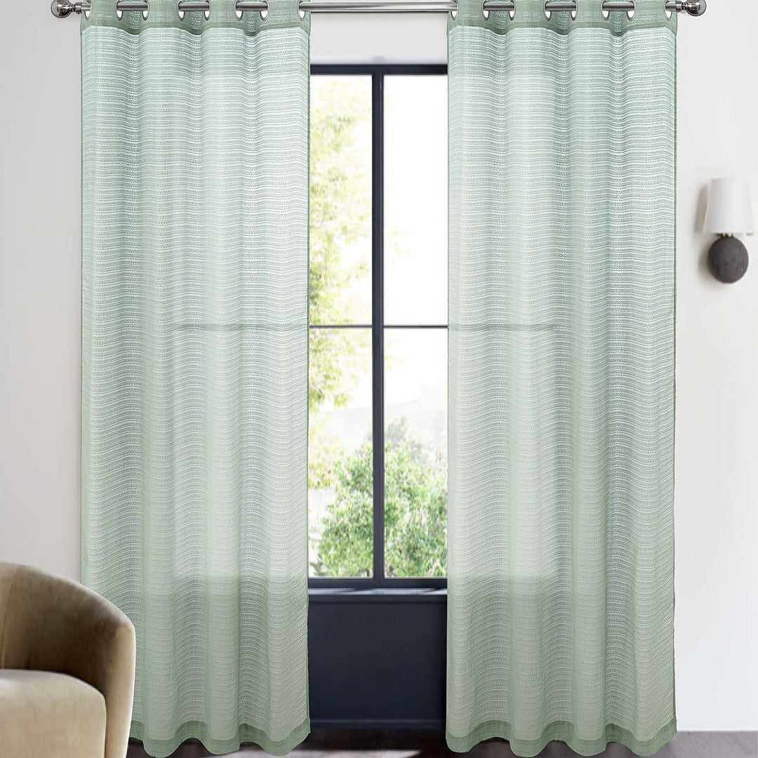 Zarin Soft Textured Sheer Grommet Panel
