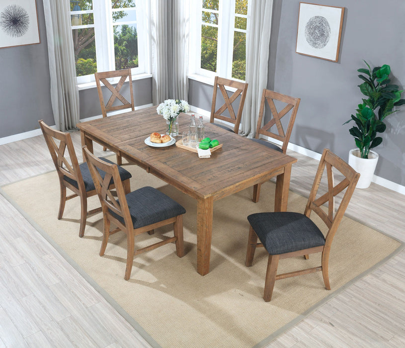 Granada Natural Oak Dining Room Set - 7 Piece