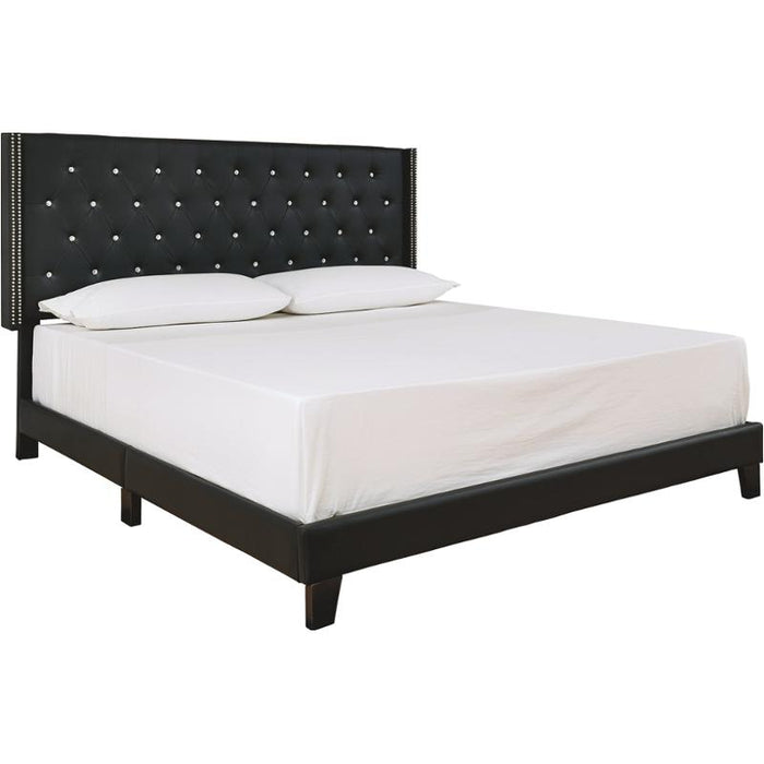 Vintasso Queen Upholstered Headboard/Footboard/Roll Slats