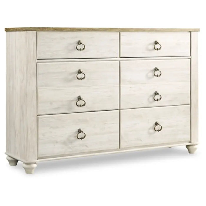 Willowton - Whitewash Dresser