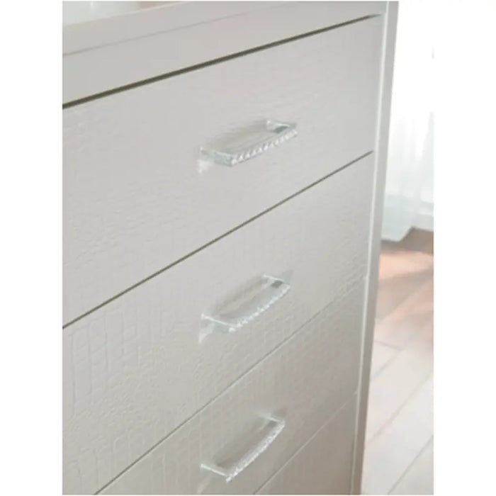 Olivet 5 Drawer Chest - Silver