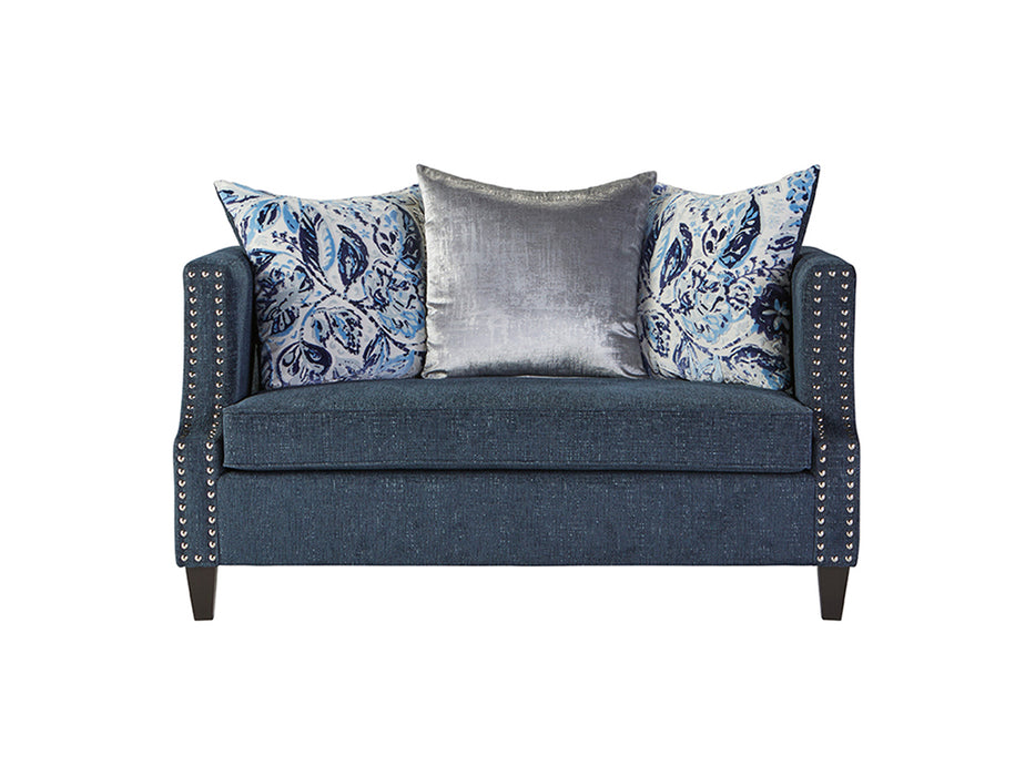 Simone Indigo Sofa/Loveseat