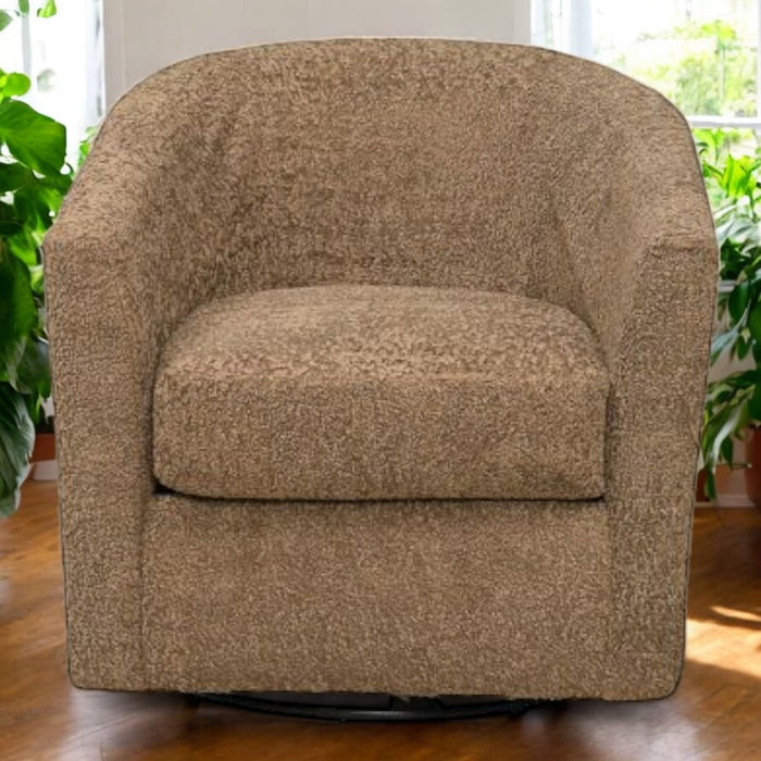 Lenox Taupe Barrel Chair