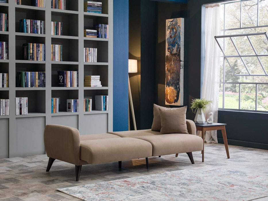 Sleek Charcoal Flexy Sofa: Effortlessly Fits Through Doorways