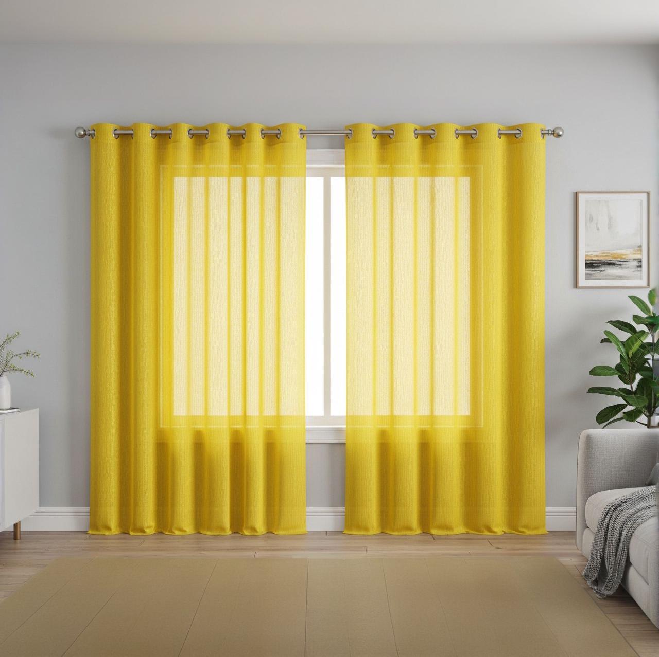 Lonnie Sheer Metallic Grommet Panel