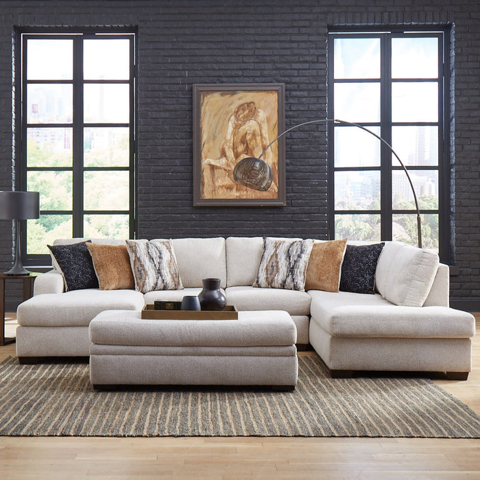 Milan Sand U Shape 2 Piece Sectional