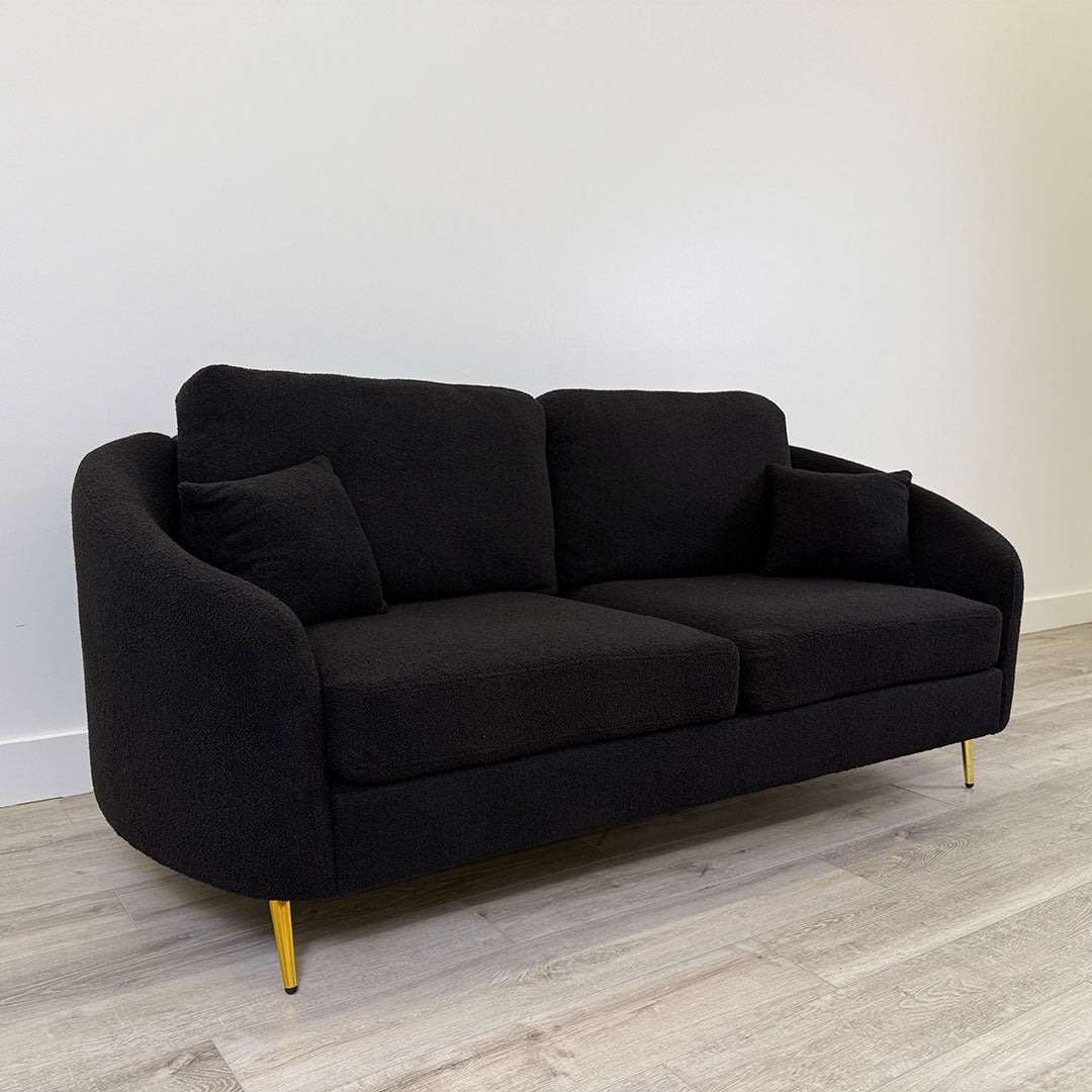 black formosa sofa- side view 2 
