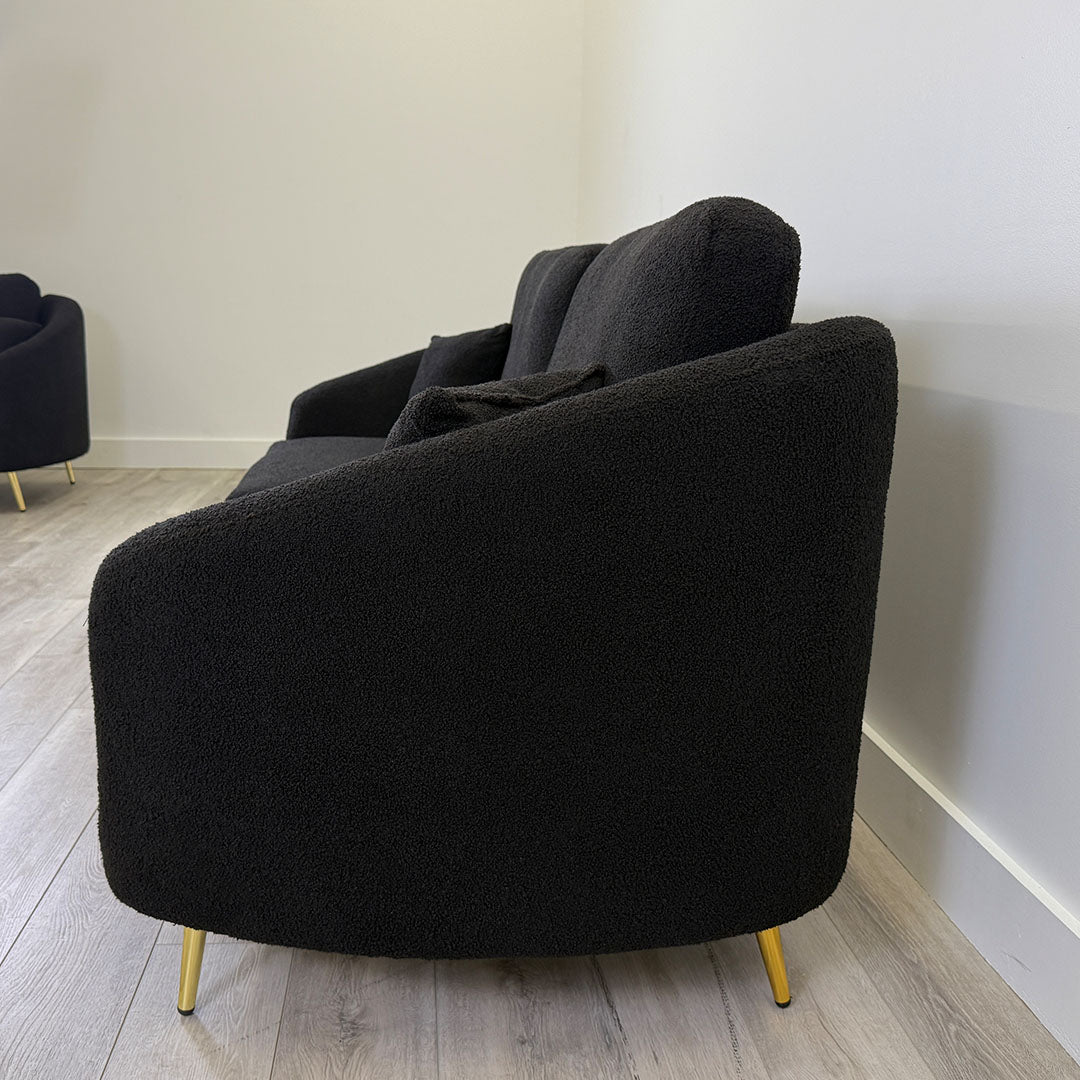 black formosa sofa- side view 6