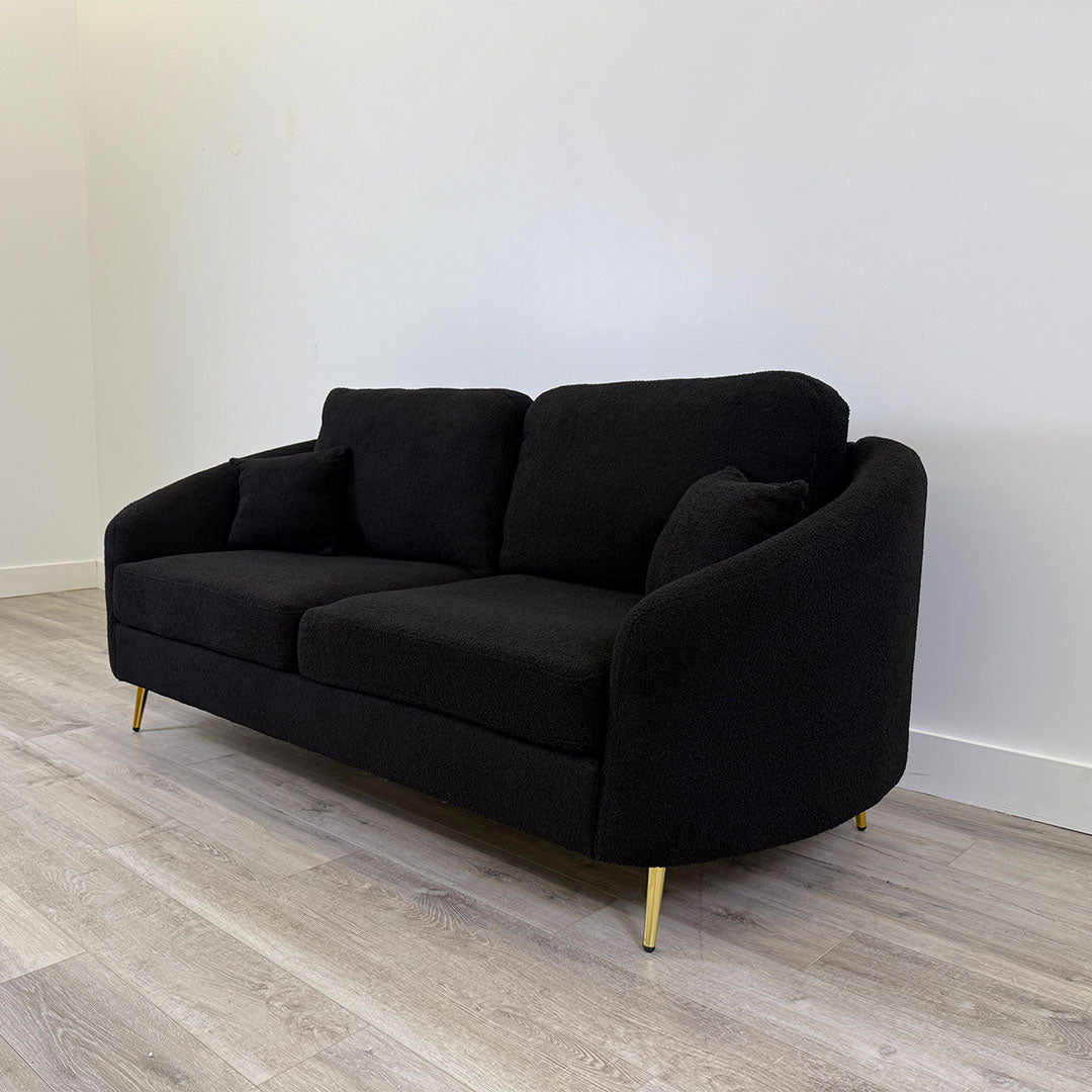 black formosa sofa- side view 5