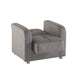 Elegant Jennifer Brown Vision Armchair with Sleek Chrome Legs