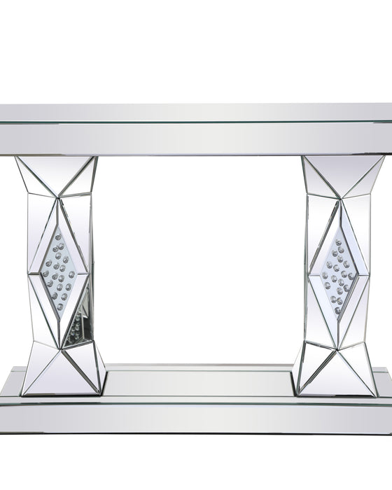 Gleaming Elegance Console Table