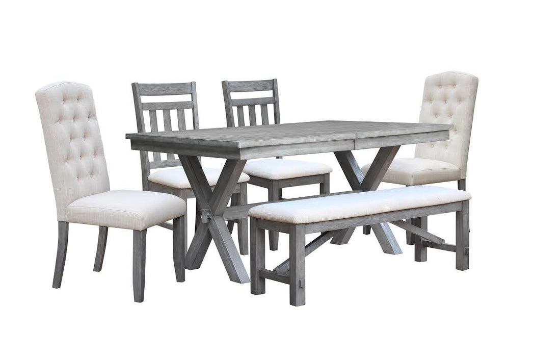 Shelter Cover Dining Room Set with Upholstered Chairs - 6 Piece