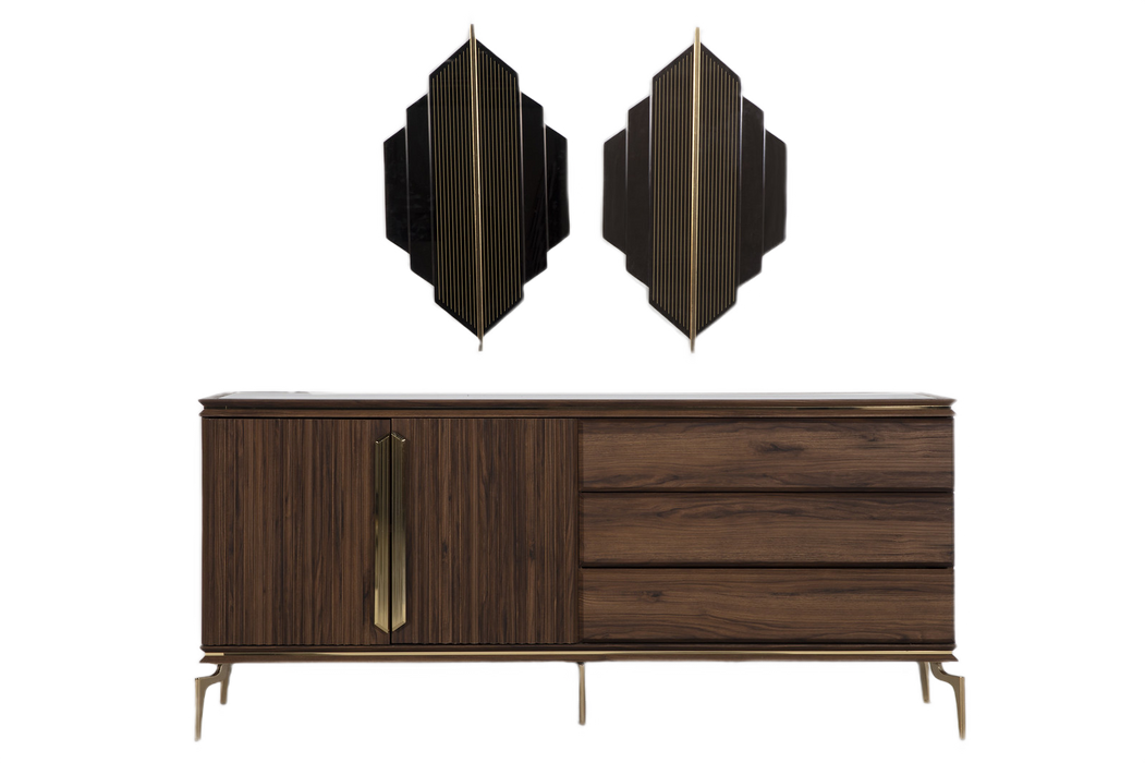 Bellona's Montego Buffet in Earthy Tones