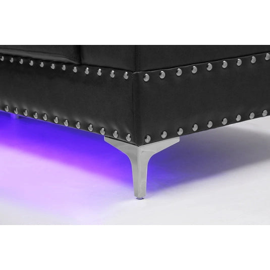 Blanche Sectional Sofa w/Led & USB