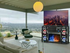 Fireplace w/ Built In Speaker - Dream Decor