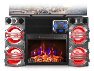 Fireplace w/ Built In Speaker - Dream Decor
